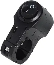 Motorcycle Parts Waterproof 12V 7/8" 22mm Motorcycle Handlebar Mount Control Switches Brake Fog Hazard ON Off Switch Black Silver(Type-C)