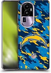 Head Case Designs Officially Licensed NFL Camou Los Angeles Chargers Logo Soft Gel Case Compatible with Oppo Reno10 Pro+