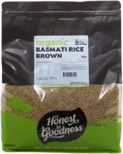 Honest to Goodness Organic Basmati Rice - Brown, 5 kg (Pack of 1)