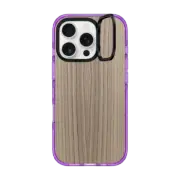 iPhone 16 Pro Impact Ring Stand Case MagSafe Compatible Modern Style Rustic Brown Country Wood Texture