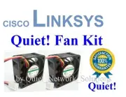 2x Quiet Version replacement fans Cisco Linksys SRW2016 Low Noise Sunon fan