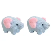 2x Pattie Pig 24cm Plush Toy Kids/Children/Toddler Play Soft Stuffed Animal Blue