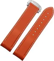 [BANDKIT] 20mm 22mm Rubber Silicone Watch Bands For Omega Seamaster 300 speedmaster Strap Watchband Men's watch Accessories