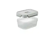 2pc LocknLock Nestopia Rectangular 1.6L 23cm Container Storage Set Clear GRN