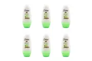 6x Dove 40ml Antiperspirant Roll On Deodorant Go Fresh Cucumber Green Tea Scent