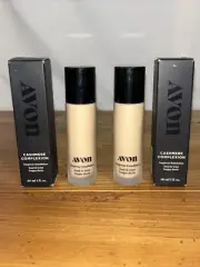 New Avon Cashmere Complexion Longwear Foundation New Sealed - Nougat - Lot Of 2