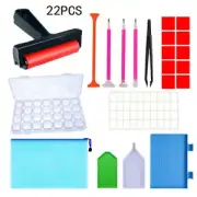 22 Piece 5D Diamond Painting Tools Box Diamond Accessories Diy Art Craft Pen Set