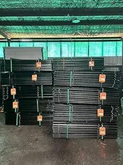 10x Star Picket Post, Steel, Fence Post, Gardening, Farming, Construction, 10 Posts per Bundle - 600mm Black Posts
