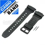 Genuine Casio Watch Band Tough Solar STLS110H-1B2 STL-S110 Black Strap w/ Rods