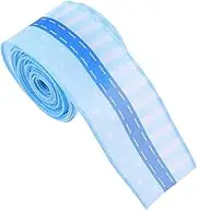 1 Roll Light Blue Wired Ribbon: 5 Yards Summer and Spring Theme Decoration Ribbon for Beach-Themed Parties - Florist Arrangements Material