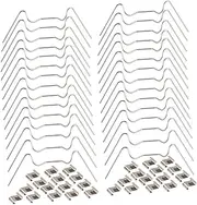 Stainless Steel Greenhouse Glass Fixing Clip 60pcs Z-overlap Clips for Greenhouse Reinforcement