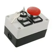 Lock Key Button on/off Switch Red Mushroom Push Button Station