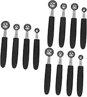 Anneome 3sets Scoop Ball Maker Professional Ice Scoop Stainless Steel Easy to Use for Fruit Salad Watermelon 4pcs*3