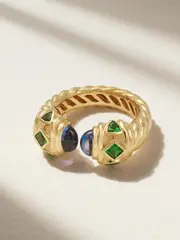 [David Yurman] David Yurman - Renaissance 18-karat Gold, Tsavorite And Tanzanite Ring - 7 7 Gold