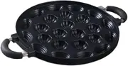yuksok Donuts Maker Pan Mini Waffle Maker Nonstick Surface Donut Oven Pan Cake Mold Plate Donut Baking Plate Desserts Snack Brunches, 24 Holes