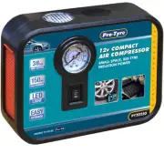 Pro-Tyre 12V 100PSI Compact Air Compressor With Torch PY20250