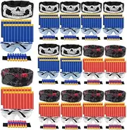 POKONBOY Compatible with Nerf Party Supplies - 16 Set Kids Boys Birthday Party Favors with Face Mask, Refill Darts, Tactical Glasses, Wrist Bands