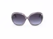 Langtemeng Sunglasses - Purple Silver Snake Skin Trendy Frame Oversized Bug Eye -Purple Lens