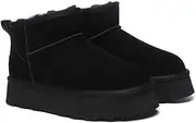[UGG AUSTRALIAN SHEPHERD] Mini Ankle Thick Bottom Platform Heels Ugg Boots Ronnie