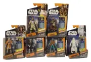 SOLO, SKYWALKER, BOSSK, ZUCKUSS, GREEDO, SNOWTROOPER ACTION FIGURES (J9)