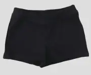 NWT BLOCH Black dance shorts Girls V-front Cheer Dance Booty Dancewear Sz 8 - 10