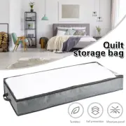 Underbed Storage Bag Clothes Storage Containers w/ Handle Zip Clear Window♨️◩◩