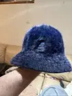 Kangol Furgora Navy Bucket Hat size Large 100%N WT Authentic Real Fur Last One