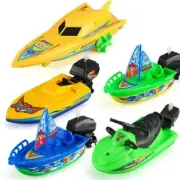 1Pc Speed Boat Ship Wind Up Toy Float In Water Kid Toys Toy Classic T8R4