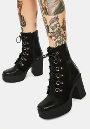 [Lamoda] Talk About Me Platform Heeled Combat Boots