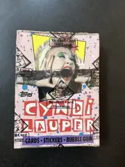 1985 TOPPS CYNDI LAUPER UNOPENED WAX BOX BBCE SEALED WRAPPED AUTHENTIC