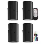 EU Plug Night Light RGB/3 Color Dimmable EU Plug Socket Wall Lamp Remote Control