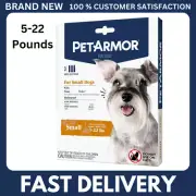 Dog Flea & Tick Treatment, 3-Month Supply for Small Dogs 5-22lbs