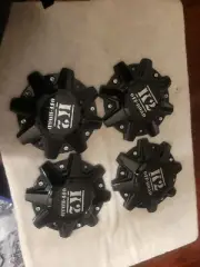 K2 Off Road Wheel Center Caps #CW0396 gloss Black Set Of 4 Caps