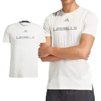 在飛比找Yahoo奇摩購物中心優惠-Adidas LES MILLS 男款 白色 圓領 棉質 柔