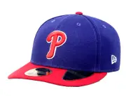 New Era 59Fifty Philadelphia Phillies Hat 7 1/2 Blue Red Low Profile Cap MLB NWT