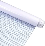 White Boards Wall Sticker Wrapping Paper 45cm x 200cm Self Adhesive Large Whiteboard Wallpaper Contact Paper Magic Sheet Sticky Roll for Wall Paint Planner Chalkboard for School Office(White)