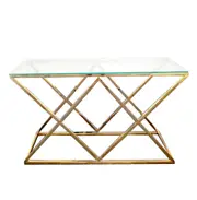 Console Table and Clear Glass Console Table