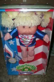 Vtg Cabbage Patch Kids Olympikids 1996 Olympics Plush Special Edition Doll