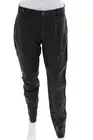 Tart Womens Leather Button Zip Lined Sleek Skinny Leg Pants Black Size 08