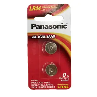 Panasonic 國際牌 LR-44 鹼性鈕扣電池 (2入) 鈕扣型 電池 鹼性 【公司貨】