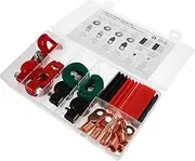 Zerodeko 1 Set Car Battery Terminal Connectors Brass Battery Clamps Quick Connect Disconnect for Automotive Applications