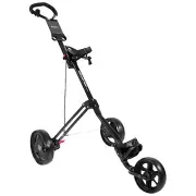 2025 Masters 3 Series 3 Wheel Golf Push Trolley Lightweight Folding Black Cart