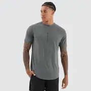 [KSCYDOS] Fortify Raglan Dual Curved Active Tee Shadow/Jet Black