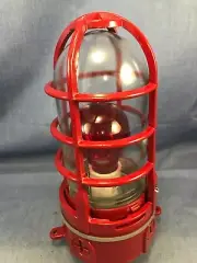 Light Top Caged For Vintage Gamewell, ADT, Samson, Fire Alarm Firefighter