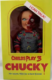 Child's Play 3 - Chucky Pizza Face 15" Talking Action Figure Mezco (78020)