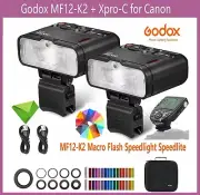 Godox MF12-K2 Macro Flash Speedlite 2.4G Wireless control + XPRO trigger F Canon