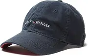 [Tommy Hilfiger] Original Signature Classic Cap Baseball Hat (Core Navy Blue)