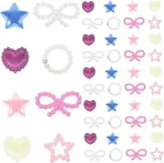FRCOLOR 1pack Imitation Heart Nail Charms for Craft Projects Flatback Accessories for Phone Case Decor Creative Nail Art Decorations for Parties and Manicure Use