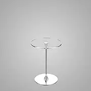 Acrylic Podium Table for Churches, Lectures, Conference | Portable Modern Podium for Speeches, Weddings, Classroom, Professional (Clear-Silver)