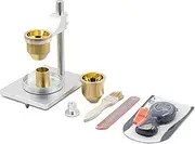 Hall Flow Meter, Multifunctional Hall Flowmeter, Flow Ability Tester, with 2.5 and 5mm Funnel, 25ml Measuring Cylinder, Adjustable Height, Results More Accurate, for Testing Flow and Bulk Density B